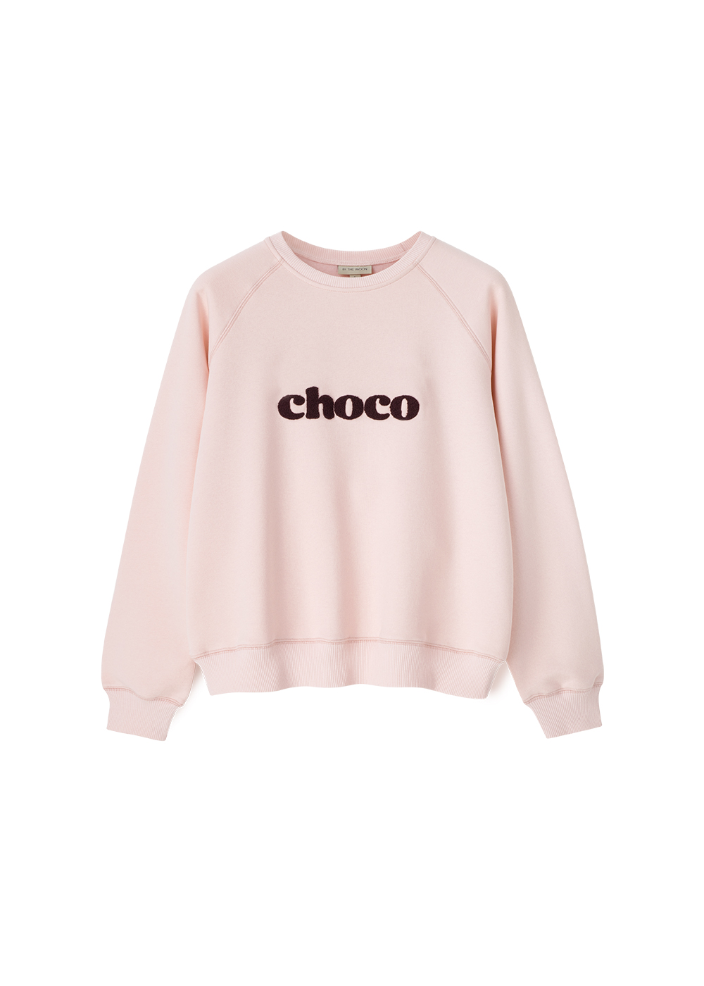 damska jasno różowa bluza choco rose, sportowa, bawełniana, polska marka by the moon