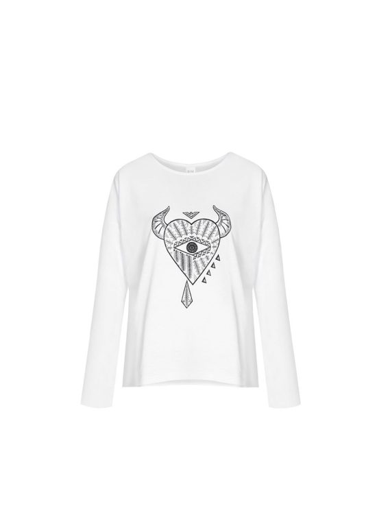 wild heart lognsleeve white