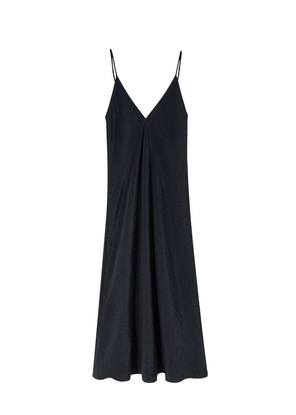 czarna sukienka slip dress Juliette noir, na ramiączkach, z dekoltem na plecach, długa, z wiskozy, polska marka by the moon