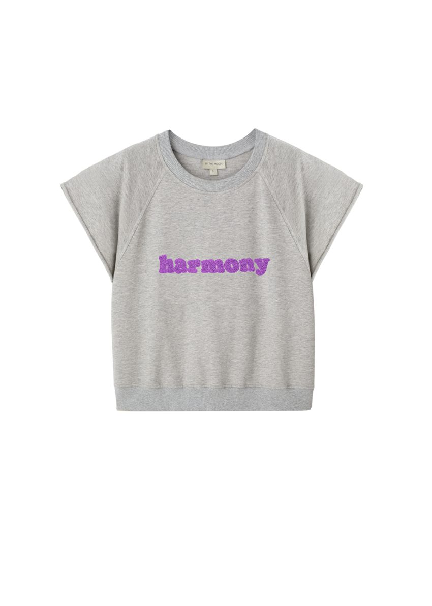 top na jogę, bluza, YOGA, szara melanżowa, bezrękawnik, top damski, by the moon