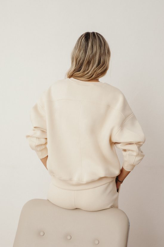 bluza kremowa, by the moon, cream mousse