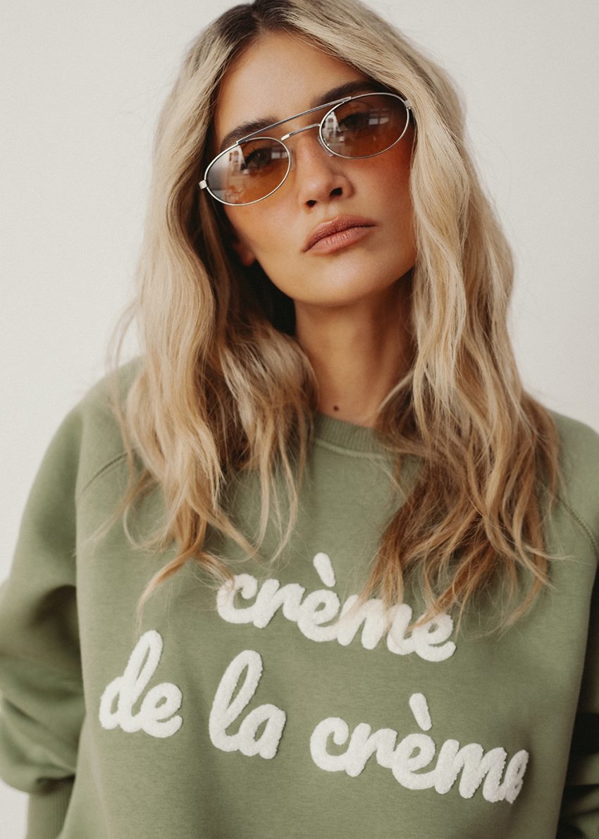 bluza damska creme de la creme, haft chenille, polska marka, bawełna
