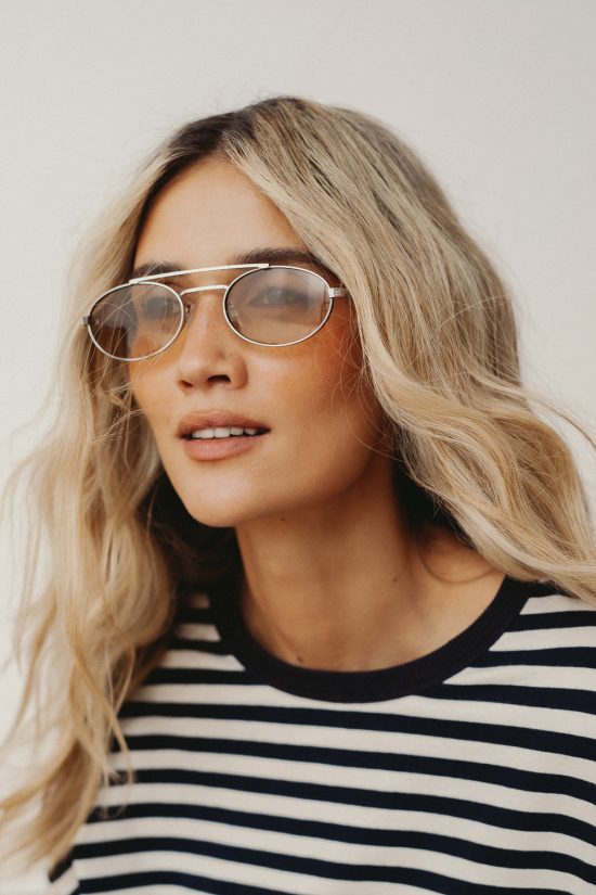 bluzka w paski granatowe, dzianinowa, bawełna