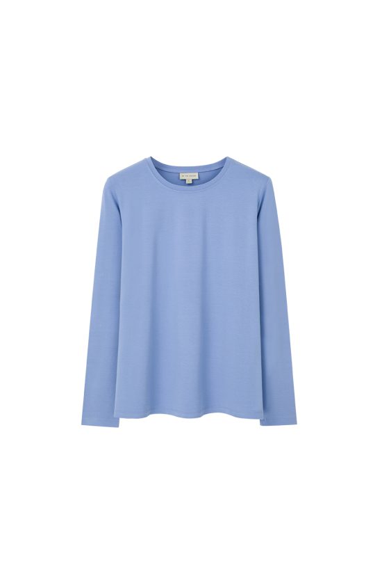 damski niebieski, błekitny longsleeve, by the moon,