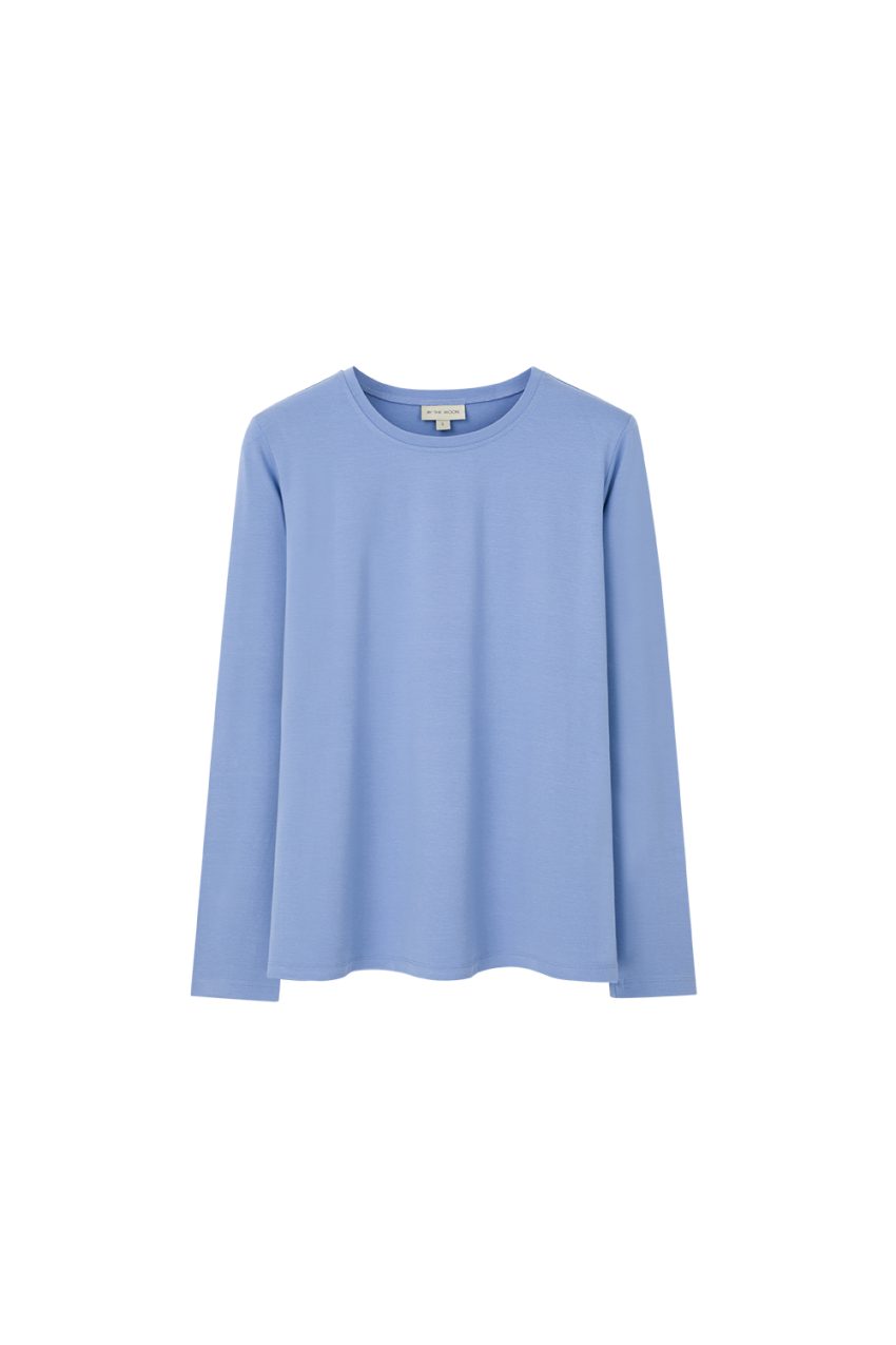 damski niebieski, błekitny longsleeve, by the moon,