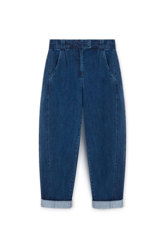 spodnie dżinsowe, jeansowe, damskie, denim, granatowe, boyfriendy, polska marka