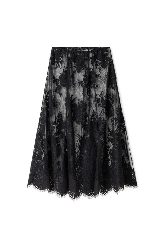 koronkowa spódnica Vesper, z koronki, długa, maxi, midi, ażurowa, na wieczór, na impreze, glamour, by the moon