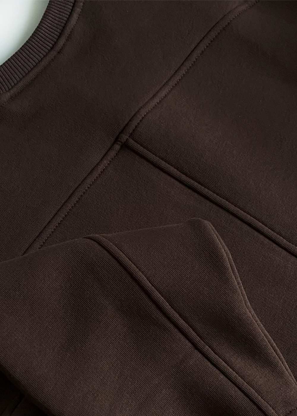 brązowa bluzka damska, by the moon, dark choco