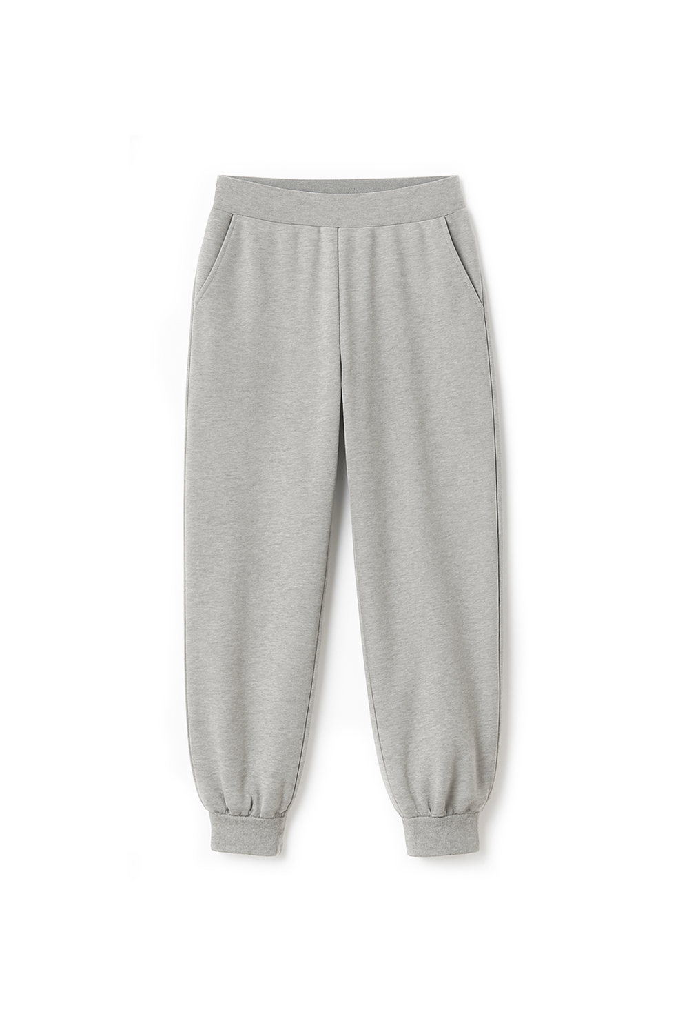 szare, melanżowe, szary melange, spodnie dresowe, damskie, pumpy, polska marka, by the moon