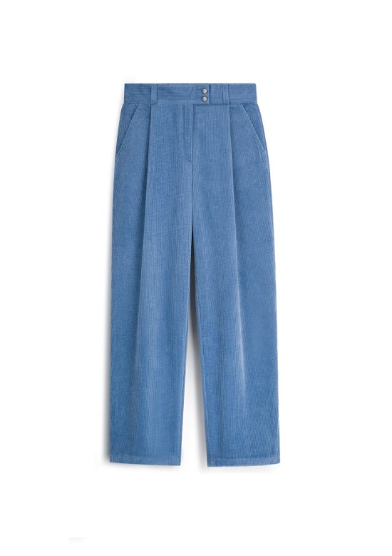 spodnie sztruksowe, niebieskie, błekitne, sztruksy, bawełna