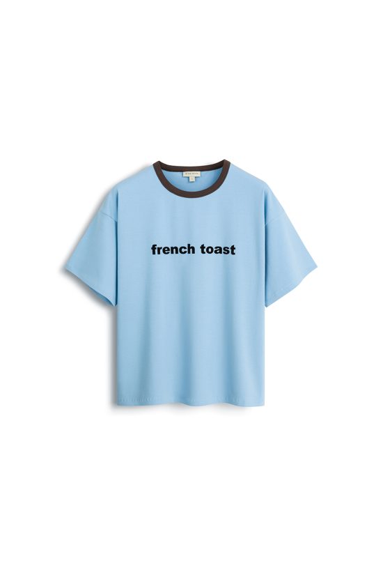 t-shirt french toast, niebieski, błekitny, z bawełny